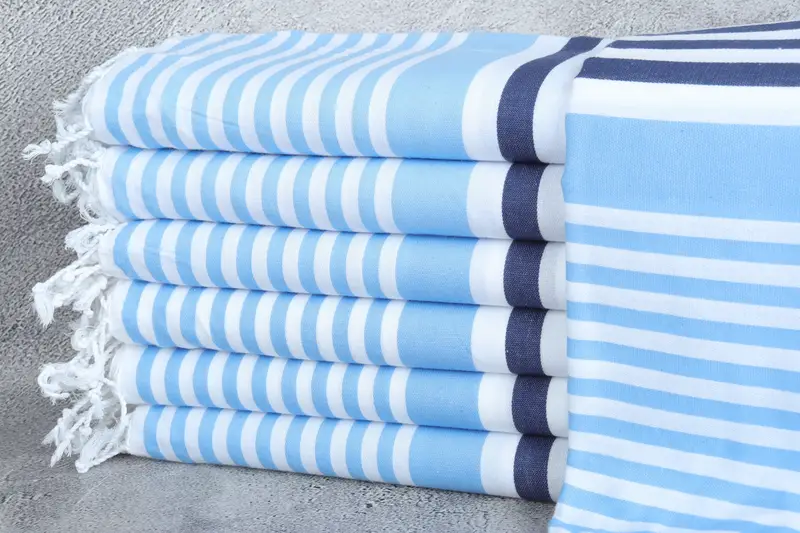 Personalized Wedding Gift, Engagement Gift, 68x36 Cotton Striped Towel, Peshtemal Towel USA, Personalized Beach Towel, Monogram Beach Towel - 1