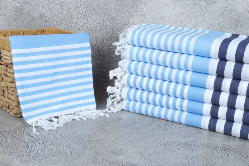 Personalized Wedding Gift, Engagement Gift, 68x36 Cotton Striped Towel, Peshtemal Towel USA, Personalized Beach Towel, Monogram Beach Towel - 3