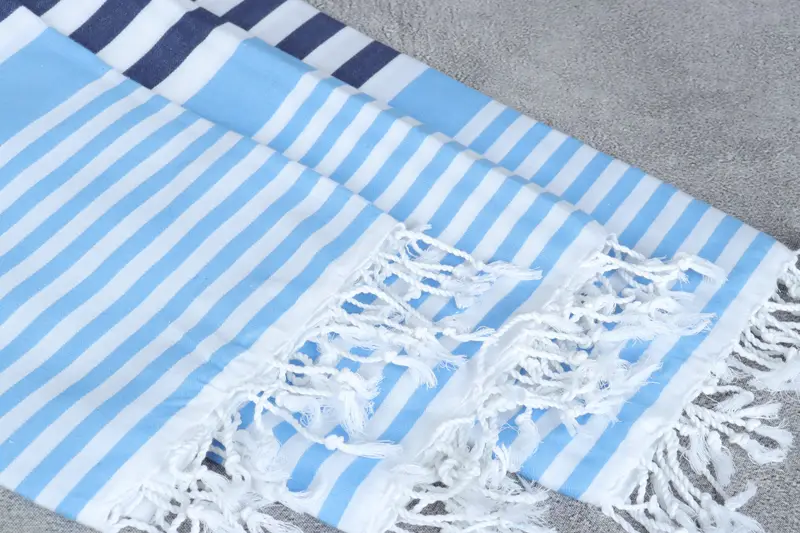 Personalized Wedding Gift, Engagement Gift, 68x36 Cotton Striped Towel, Peshtemal Towel USA, Personalized Beach Towel, Monogram Beach Towel - 5