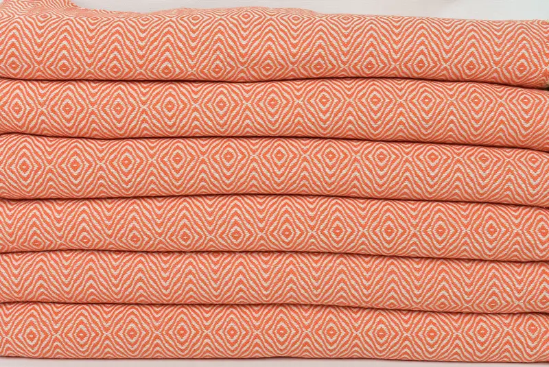 Housewarming Gift, Peshtemal Towel, Organic Turkish towel, Halloween Gifts, Bachelorette Party Gifts Bridesmaids, 70x40 Cotton Zigzag Diamond Towel - 2