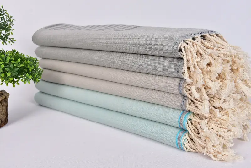 70x40 Cotton Striped Towel, Bachelor Party Favors, Wedding Favors, Bachelorette Towel, Bridemaids Beach Towel, Bridal Shower Favors, Organic towel - 3