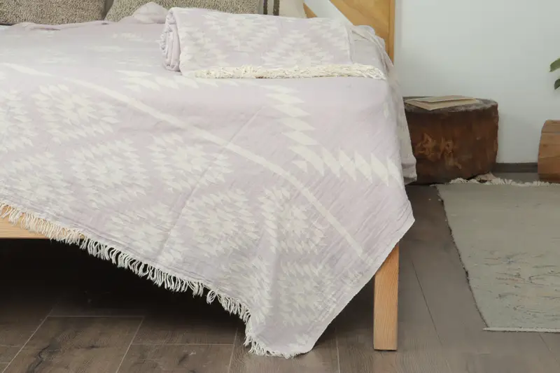 Bachelorette Party Gifts Bridesmaids, Bedspread, Boho Throw Blankets, 84x56 Cotton Kilim Towel, Turkish Blanket, Extra Large Tablecloth - 7
