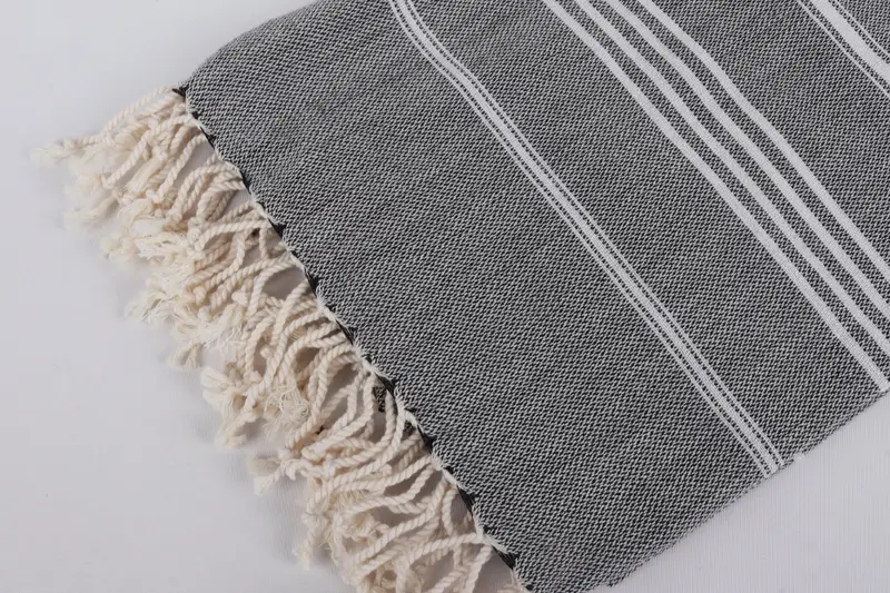 Cute Beach Towel, Organic towel, 68x40 Cotton Striped Towel, Embroidered Towel, Wedding Hand Made Gift, Turkish Towel USA, Bridal Shower Gifts - 7