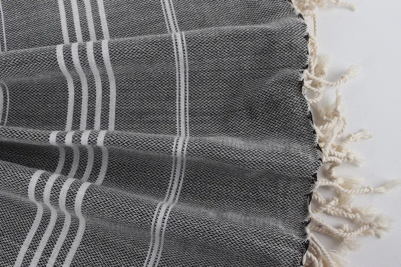 Cute Beach Towel, Organic towel, 68x40 Cotton Striped Towel, Embroidered Towel, Wedding Hand Made Gift, Turkish Towel USA, Bridal Shower Gifts - 8