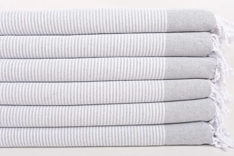 Bridesmaid Gifts, Monogrammed Hand Towel, Xmas Gifts, Small Bath Towels, Towel With Name, 40x18 Cotton Striped Towel, Personalized Gift For Him - 3