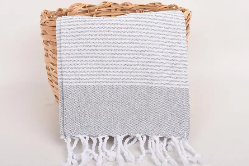 Bridesmaid Gifts, Monogrammed Hand Towel, Xmas Gifts, Small Bath Towels, Towel With Name, 40x18 Cotton Striped Towel, Personalized Gift For Him - 5
