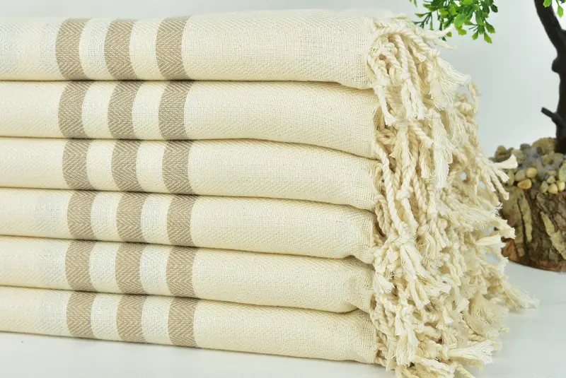 Bachelorette Party Favors, Wedding Towel, 70x40 Cotton Striped Towel, Family Gift Basket, Yoga Towel, Cotton towel, Bachelor Gift, Personalized Gift - 3