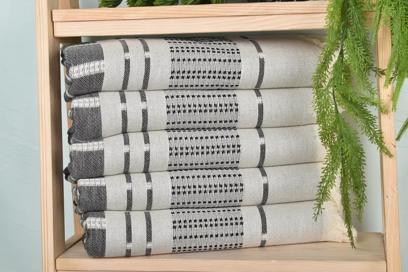 Gym Towel, Sand-free towel, Turkish Towel Set, Bachelorette Favor, 68x36 Cotton Striped Towel, Turkish Towel USA, Absorbent towel, Holiday Towel - 1