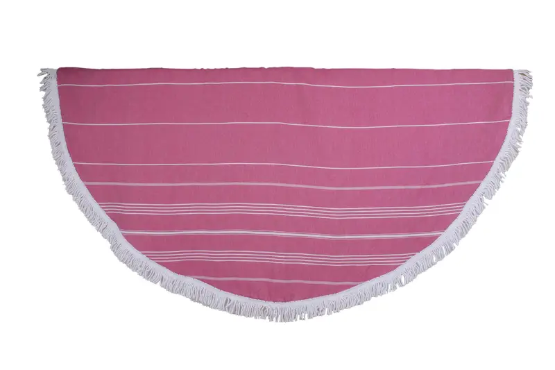 Housewarming Gift, Custom Wedding Gifts, 64x64 Cotton Striped Round Towel, Maid Of Honor Gift, Girls Weekend Favors, Lightweight Turkish towel - 1