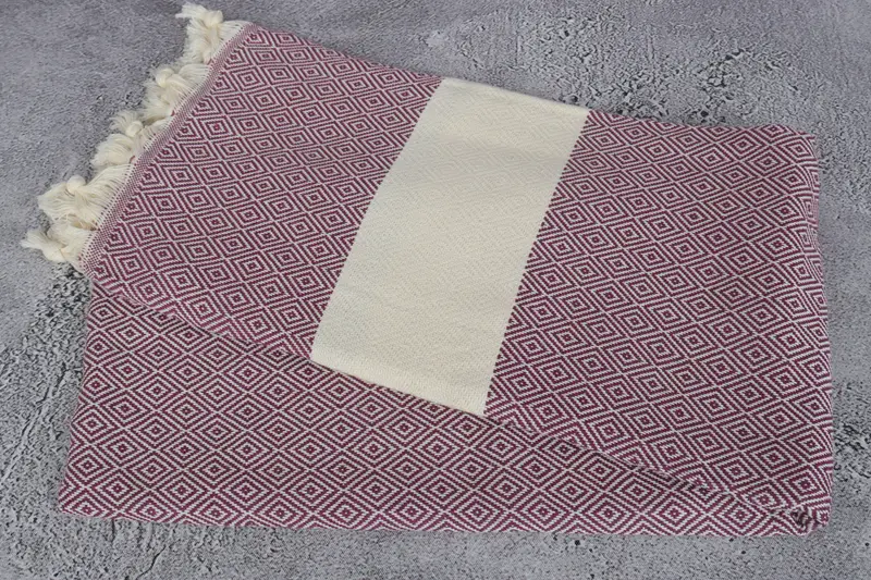 70x40 Cotton Diamond Towel, Decorative Towel, Absorbent Turkish towel, Bachelor Gifts, Monogram Turkish Towel, Scarf Towel, Mother Of The Groom Gift - 6
