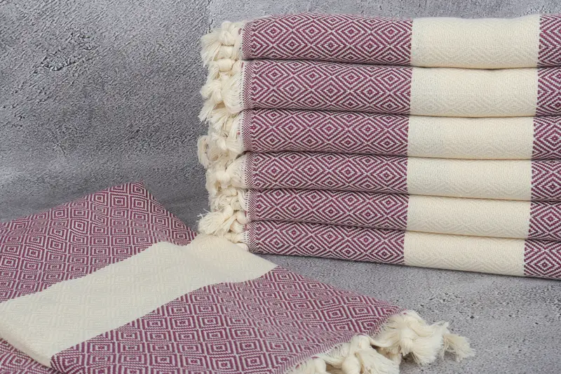 70x40 Cotton Diamond Towel, Decorative Towel, Absorbent Turkish towel, Bachelor Gifts, Monogram Turkish Towel, Scarf Towel, Mother Of The Groom Gift - 2