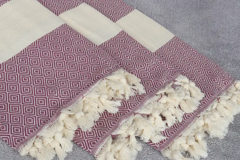 70x40 Cotton Diamond Towel, Decorative Towel, Absorbent Turkish towel, Bachelor Gifts, Monogram Turkish Towel, Scarf Towel, Mother Of The Groom Gift - 5