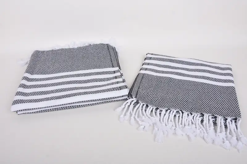 Türkisches Geschirrtuch, Monogramm Handtuch, 44x24 Baumwollstreifenhandtuch, Brautduschgeschenke, personalisiertes Geschenk, Geschenk für Freund, Junggesellenhandtuch - 7