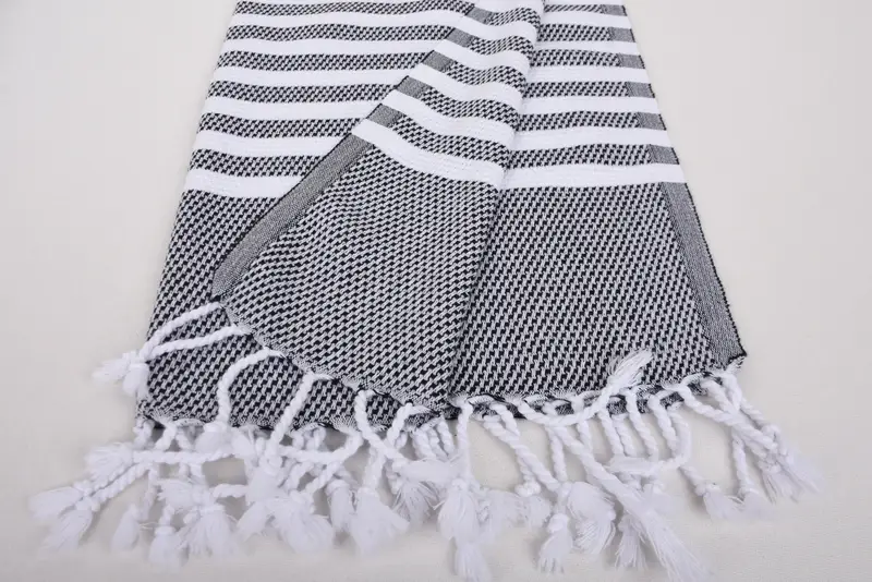 Türkisches Geschirrtuch, Monogramm Handtuch, 44x24 Baumwollstreifenhandtuch, Brautduschgeschenke, personalisiertes Geschenk, Geschenk für Freund, Junggesellenhandtuch - 8