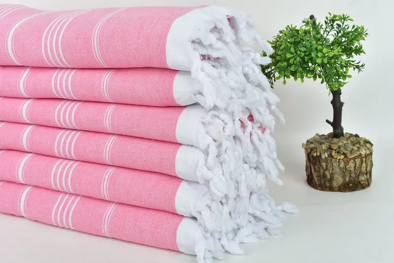 Custom Turkish Towel, Bachelorette Gifts, 70x36 Cotton Striped Terry Towel, Turkish hand towel, Organic Cotton Towel, Baby Boy Gift, Bachelor Gifts - 3