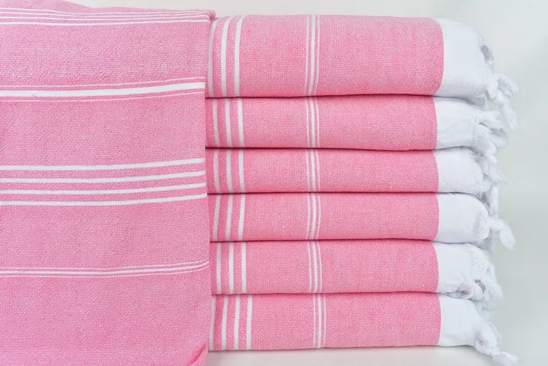 Custom Turkish Towel, Bachelorette Gifts, 70x36 Cotton Striped Terry Towel, Turkish hand towel, Organic Cotton Towel, Baby Boy Gift, Bachelor Gifts - 1