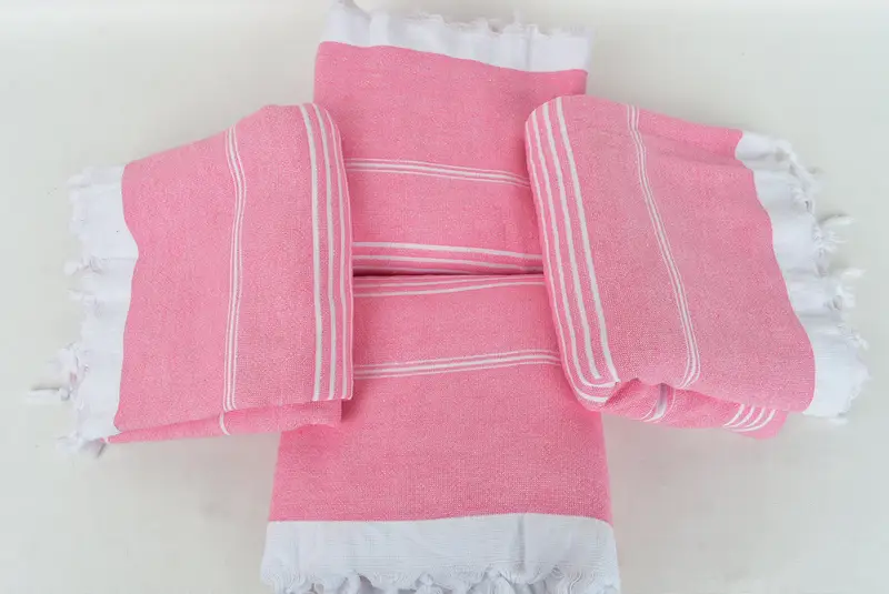 Custom Turkish Towel, Bachelorette Gifts, 70x36 Cotton Striped Terry Towel, Turkish hand towel, Organic Cotton Towel, Baby Boy Gift, Bachelor Gifts - 6