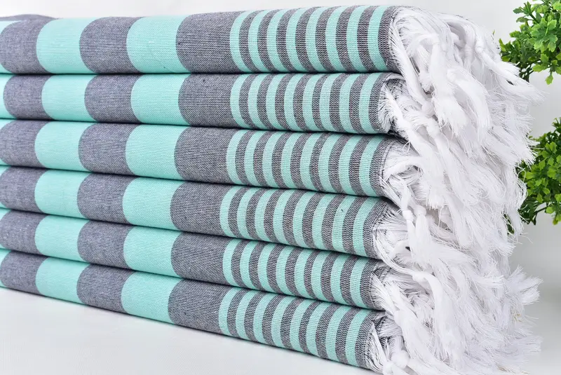 Personalized Turkish Towel, Bachelorette Party Favor, Personalized Wedding Gift, 68x36 Cotton Striped Towel, Guest Towel, Custom Wedding Gifts - 3