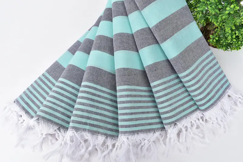 Personalized Turkish Towel, Bachelorette Party Favor, Personalized Wedding Gift, 68x36 Cotton Striped Towel, Guest Towel, Custom Wedding Gifts - 4