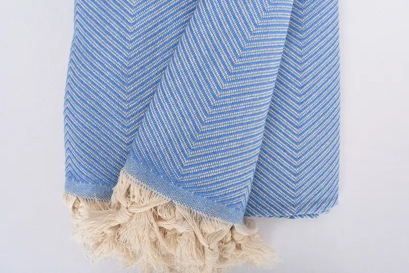 Turkish Blanket Throw, Custom Wedding Gifts, Throw Blankets, Best Wedding Gift, Monogram Blanket, Woven Throw Blanket, 84x68 Cotton Zig zag Towel - 8