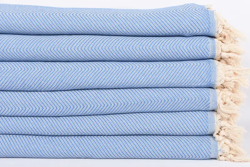 Turkish Blanket Throw, Custom Wedding Gifts, Throw Blankets, Best Wedding Gift, Monogram Blanket, Woven Throw Blanket, 84x68 Cotton Zig zag Towel - 3