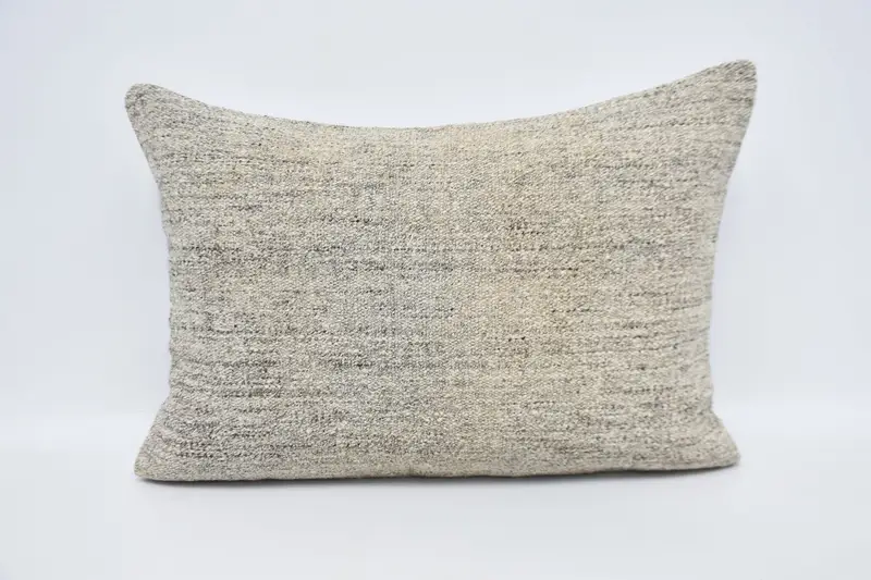 Brown Vintage Euro Sham, Gift 20x28 inch Plaid Cushion - 1