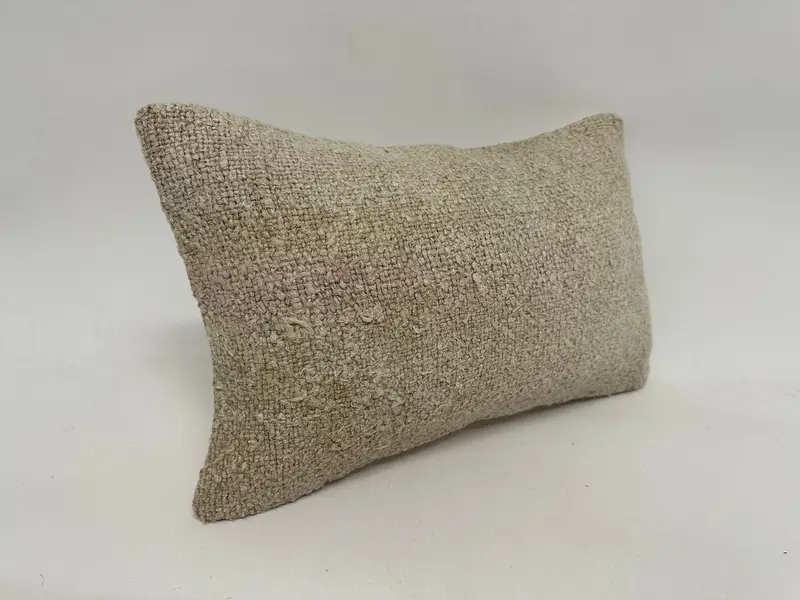 Vintage Pillow, Chair Pillow Case, 12x20 White Pillow Case, Pillow, Bed Pillow Case, Decorative Pillow Case, Turkish Pillow, Kilim Pillow - 3