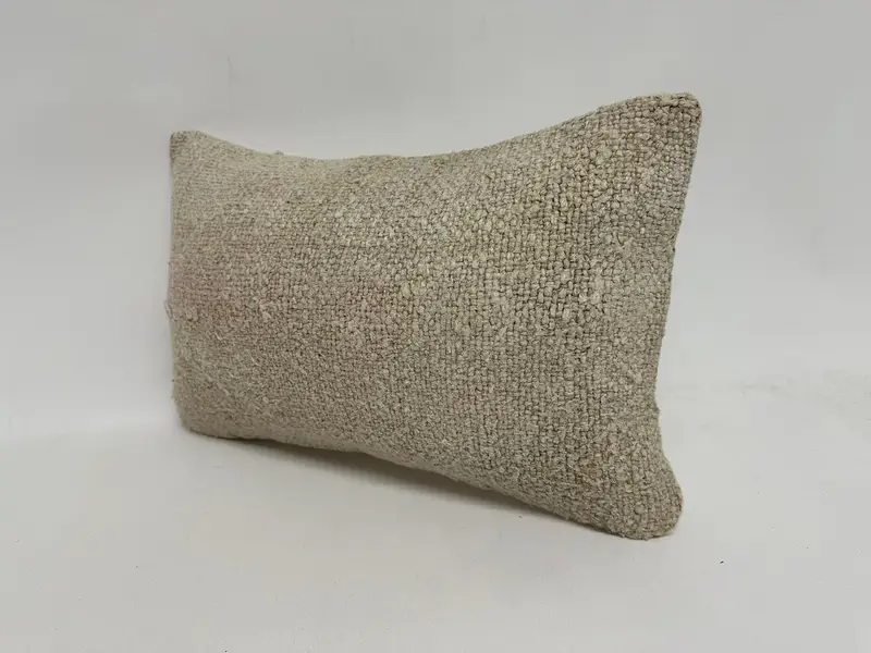 Vintage Pillow, Chair Pillow Case, 12x20 White Pillow Case, Pillow, Bed Pillow Case, Decorative Pillow Case, Turkish Pillow, Kilim Pillow - 4