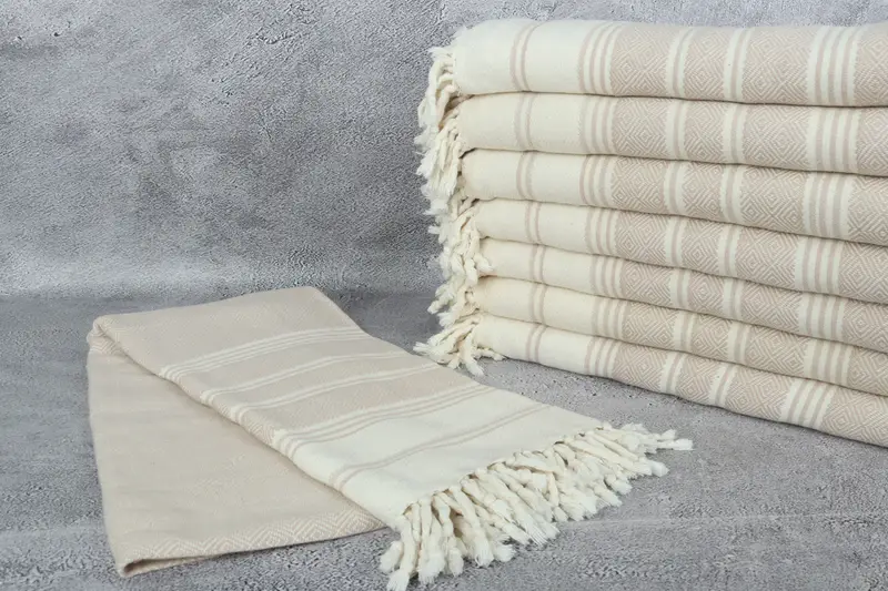 Peshtemal beach towel with unique design, Quick-dry towel, 70x40 Cotton Diamond Towel, Bridal Party Gifts, Bridesmaid Gift Towel, Fouta towel - 2