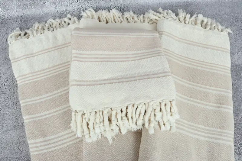 Peshtemal beach towel with unique design, Quick-dry towel, 70x40 Cotton Diamond Towel, Bridal Party Gifts, Bridesmaid Gift Towel, Fouta towel - 4