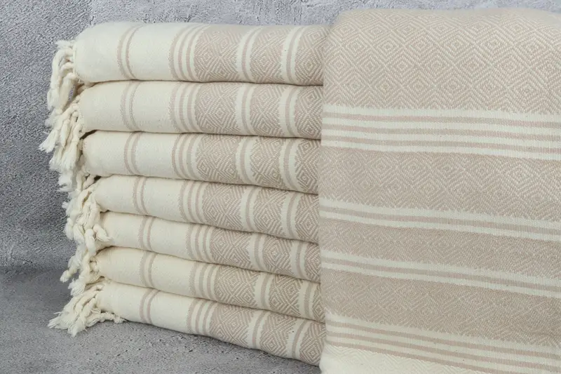 Peshtemal beach towel with unique design, Quick-dry towel, 70x40 Cotton Diamond Towel, Bridal Party Gifts, Bridesmaid Gift Towel, Fouta towel - 1