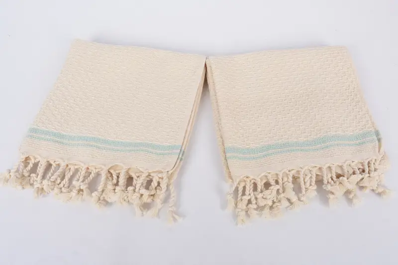 Monogrammed Hand Towel, Wedding Gift, Personalized Gift For Her, Wedding Favors, Xmas Gifts, Beach Wedding Favor, 38x18 Cotton Striped Towel - 6