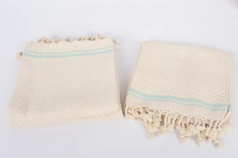 Monogrammed Hand Towel, Wedding Gift, Personalized Gift For Her, Wedding Favors, Xmas Gifts, Beach Wedding Favor, 38x18 Cotton Striped Towel - 7