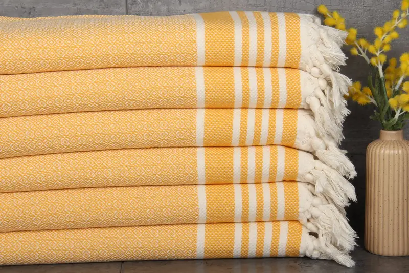 Hair Towel Beige Bath Towel Organic Cotton 16x32 Inches