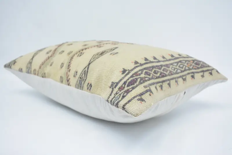 Pillow, Lounge Throw Cushion, Outdoor Pillow Sham, Kilim Pillow, Ikat Pillow Case, Gift Pillow, 16x24 White Cushion Cover, Kilim Cushion Sham - 6