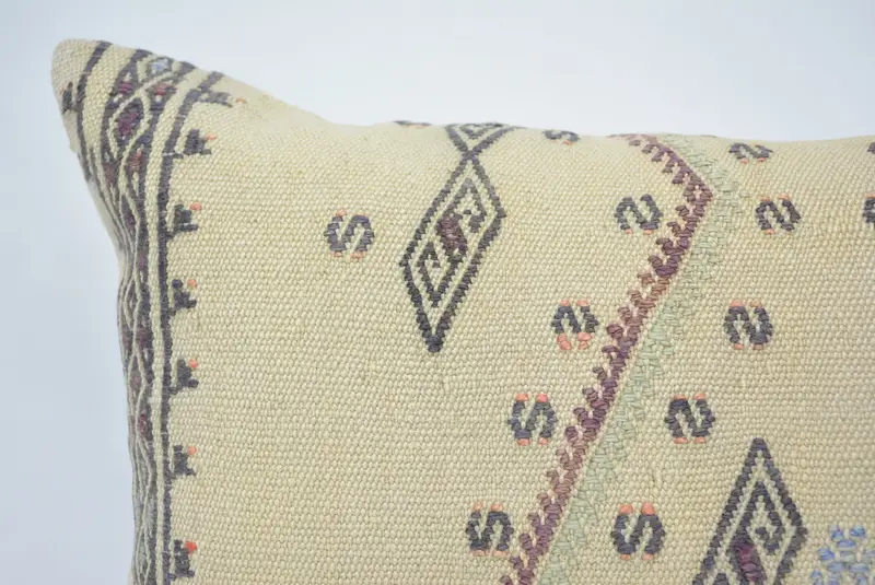 Pillow, Lounge Throw Cushion, Outdoor Pillow Sham, Kilim Pillow, Ikat Pillow Case, Gift Pillow, 16x24 White Cushion Cover, Kilim Cushion Sham - 2