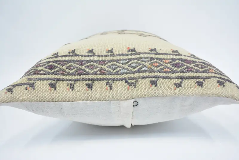 Pillow, Lounge Throw Cushion, Outdoor Pillow Sham, Kilim Pillow, Ikat Pillow Case, Gift Pillow, 16x24 White Cushion Cover, Kilim Cushion Sham - 5