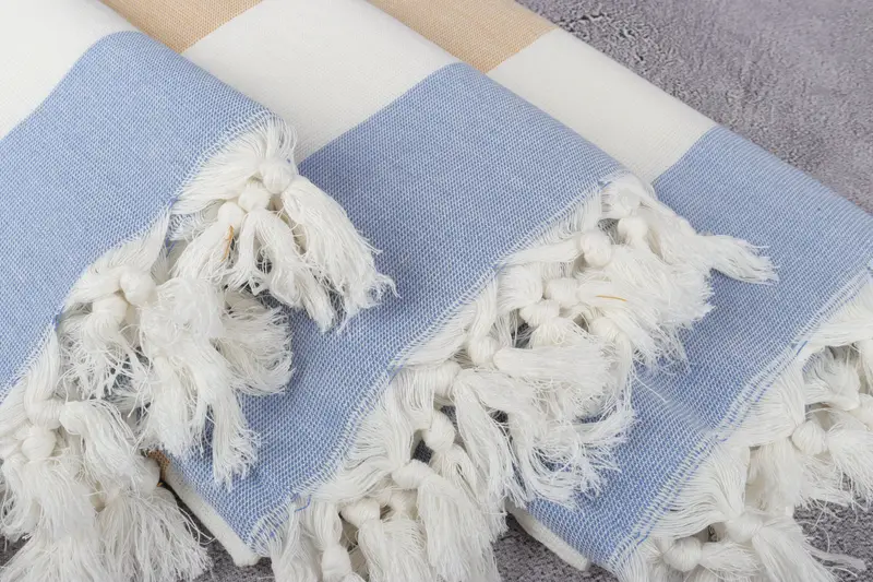 Monogram Turkish Towel, Gym Towel, Custom Wedding Gift, Wedding Gift Ideas, 70x36 Cotton Striped Terry Towel, Custom Gift, Bachelorette Beach Towel - 5