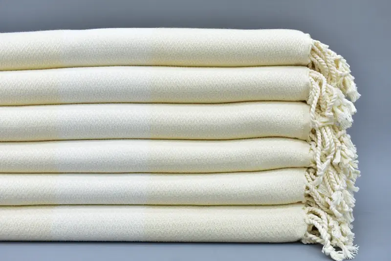 Turkish Bath Towel Organic Cotton White, 70x40 Inches