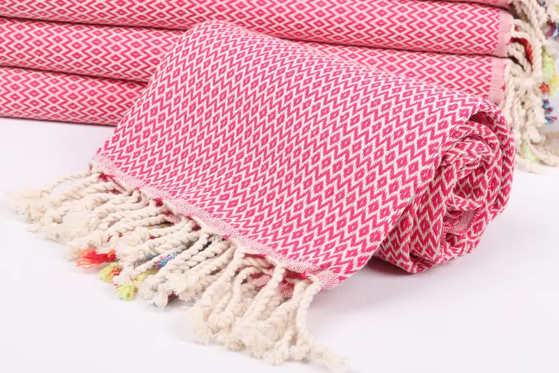 Beach Towel Bulk, Custom Wedding Towel, Monogram Beach Towel, 70x40 Cotton Diamond Towel, Personalized Gift For Her, Beach towel, Embroidered Towel - 4