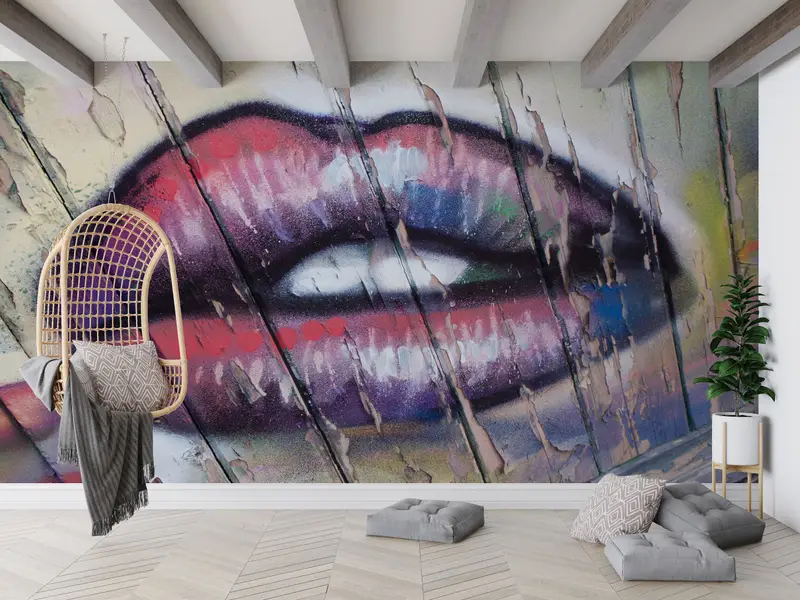 Graffiti Wall Mural,3d Wall Paper,Erotic Wall Poster,Modern Wall Paper,Custom Wall Paper,Abstract Wall Painting,Woman Mural, - 2