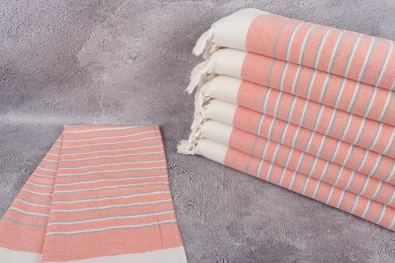 Organic Towel, Wedding Favors, 36x18 Cotton Striped Terry Towel, Bridesmaid Favors, Personalized Dish Towel, Bachelorette Towel, Small Bath Towels - 2