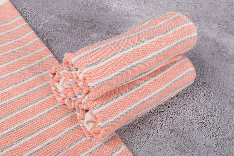 Organic Towel, Wedding Favors, 36x18 Cotton Striped Terry Towel, Bridesmaid Favors, Personalized Dish Towel, Bachelorette Towel, Small Bath Towels - 7