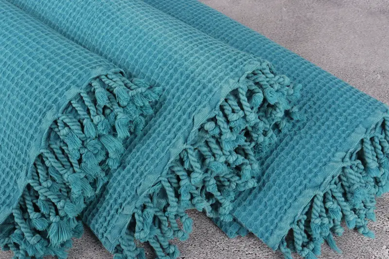 Personalized Gifts, Custom Wedding Gifts, Turkish Towel Beach Blanket, Unique Gift, Personalized Blanket, 92x68 Cotton Waffle Towel, Organic Throw - 5