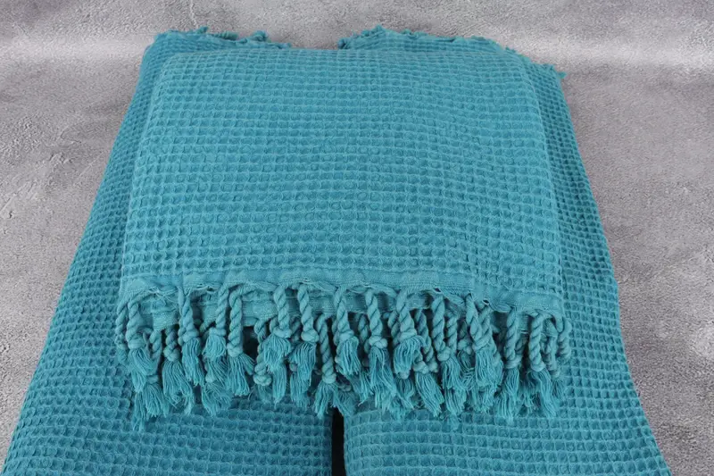 Personalized Gifts, Custom Wedding Gifts, Turkish Towel Beach Blanket, Unique Gift, Personalized Blanket, 92x68 Cotton Waffle Towel, Organic Throw - 4