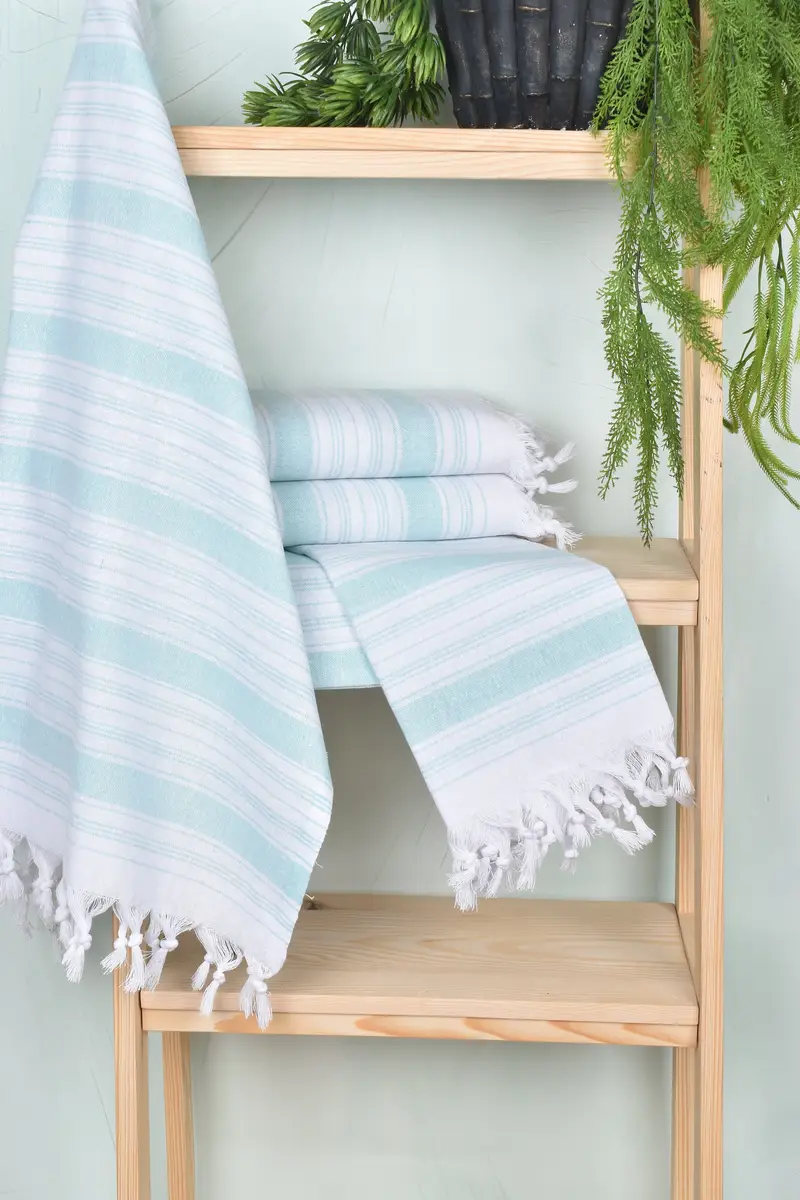Custom Beach Towel, Beach Towel Monogram, 68x32 Cotton Striped Towel, Bath towel, Quick-dry travel peshtemal towel, Wedding Gift Ideas, Cotton towel - 6