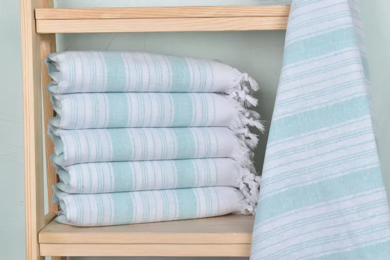 Custom Beach Towel, Beach Towel Monogram, 68x32 Cotton Striped Towel, Bath towel, Quick-dry travel peshtemal towel, Wedding Gift Ideas, Cotton towel - 2