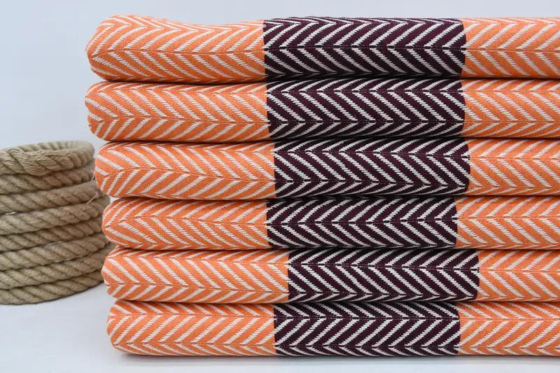 Custom Turkish Towel, Halloween Gifts, Personalized Turkish Towel, Bridesmaid Gifts, Custom Bath Towel, 70x40 Cotton Chevron Towel, Travel towel - 2