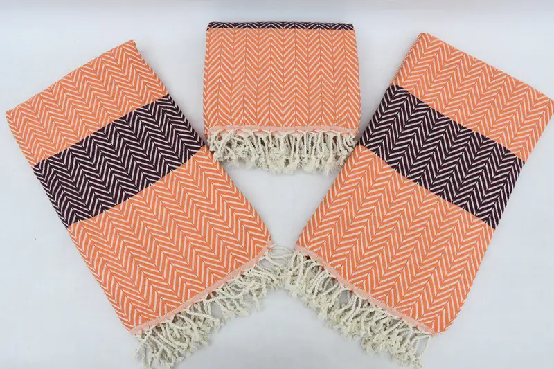 Custom Turkish Towel, Halloween Gifts, Personalized Turkish Towel, Bridesmaid Gifts, Custom Bath Towel, 70x40 Cotton Chevron Towel, Travel towel - 8