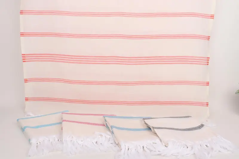 Fouta towel, Birthday Gift, Embroidered Towel, Wedding Anniversary Gift, 70x40 Cotton Striped Towel, Custom Turkish Towel, Bridesmaid Gift Towel - 7